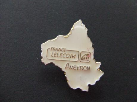 France Telecom Aveyron landkaart